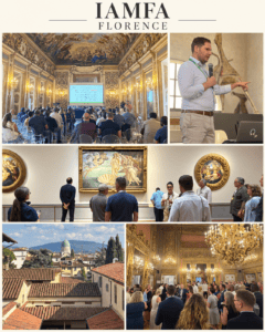 IAMFA conference in Florence: presentation, museum visit, historic interiors, and networking.